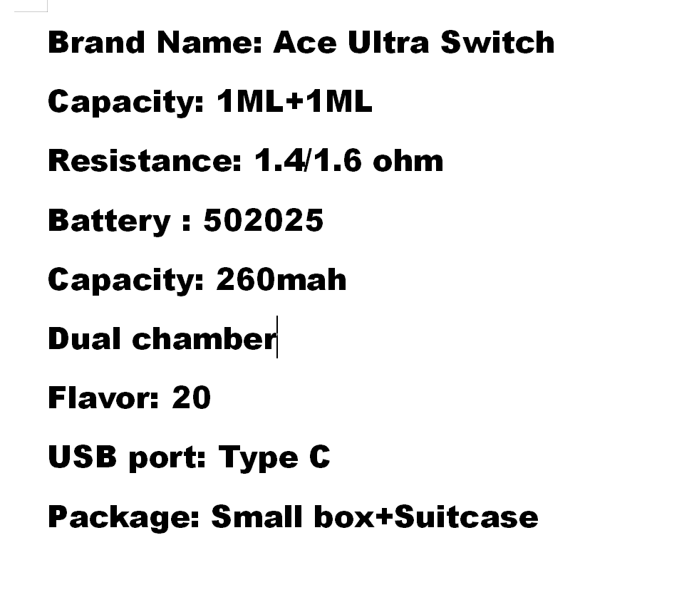 Ace Ultra Switch